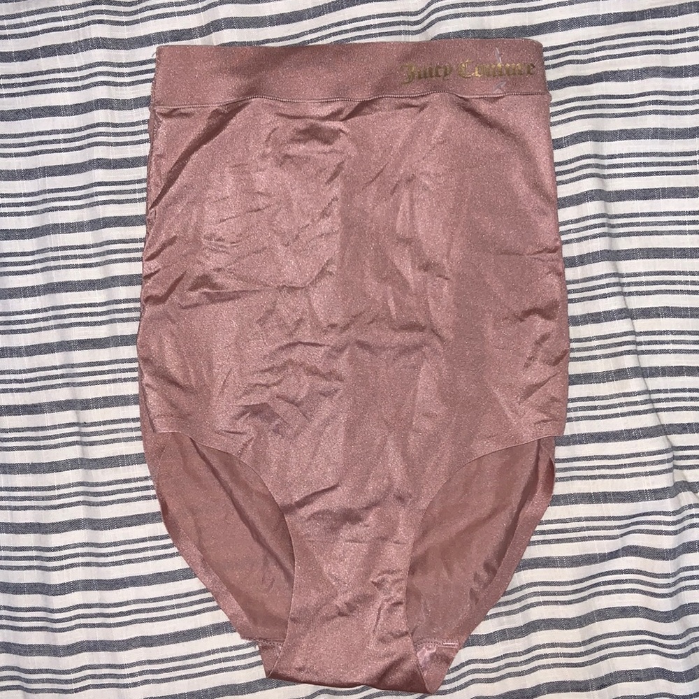 NWOT juicy couture rose gold high waisted shape wear - size medium